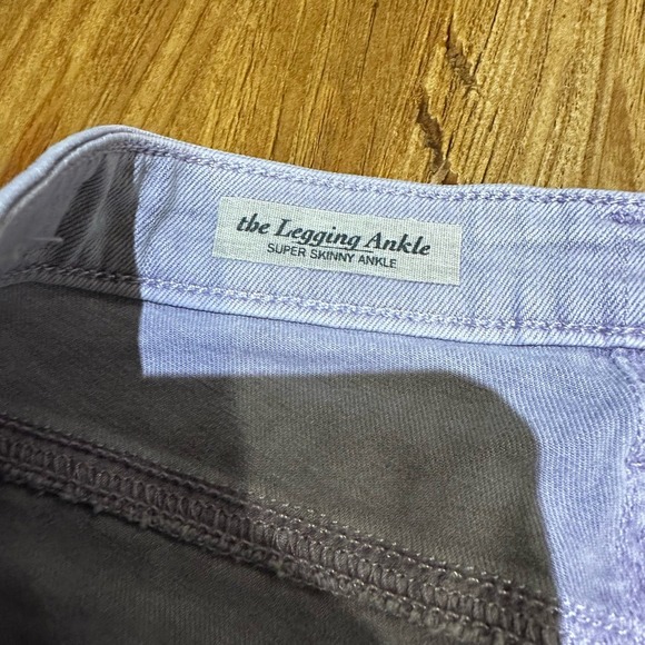 AG Adriano Goldschmied Women Legging Ankle Super Skinny Denim Jeans Lavender NWT - Picture 8 of 12